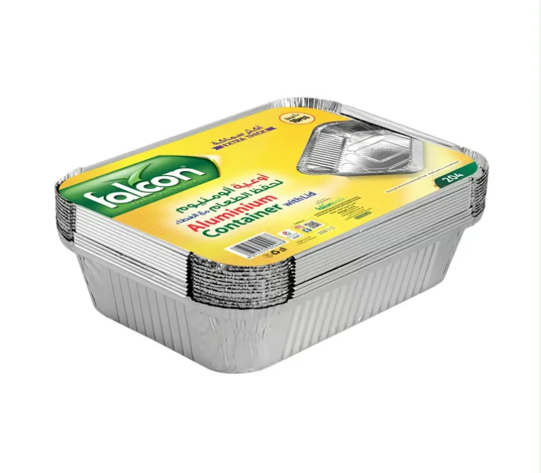 Aluminium Container Rectangular Shape (83185) 26.10 x 19 x 5.80 cm