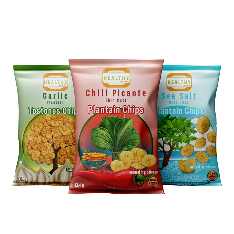 Healthy Grabs Plantain Chips Varieties